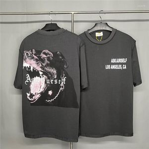 T-shirts pour hommes de haute qualité à manches longues ASK T-shirt Hommes Femmes Askyurself Shirt Vintage Tops Oversize