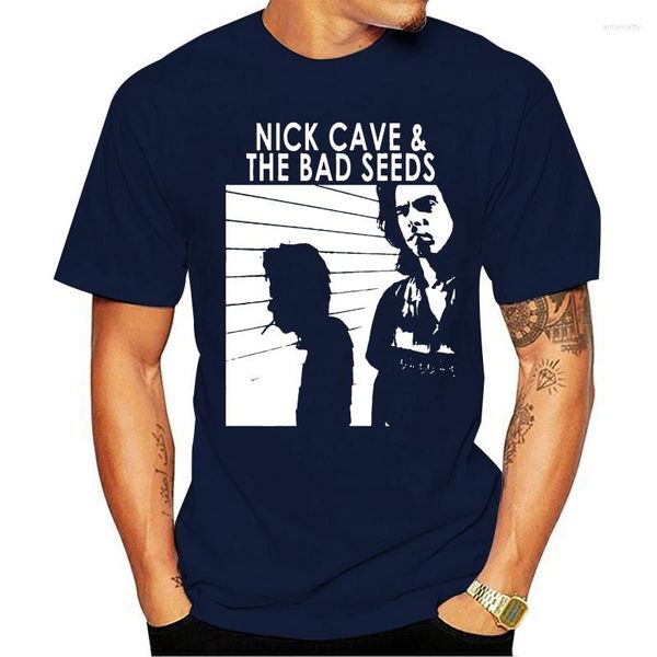 T-shirts pour hommes de haute qualité Nick Cave The Bad Seeds Chemise noire en coton pour hommes