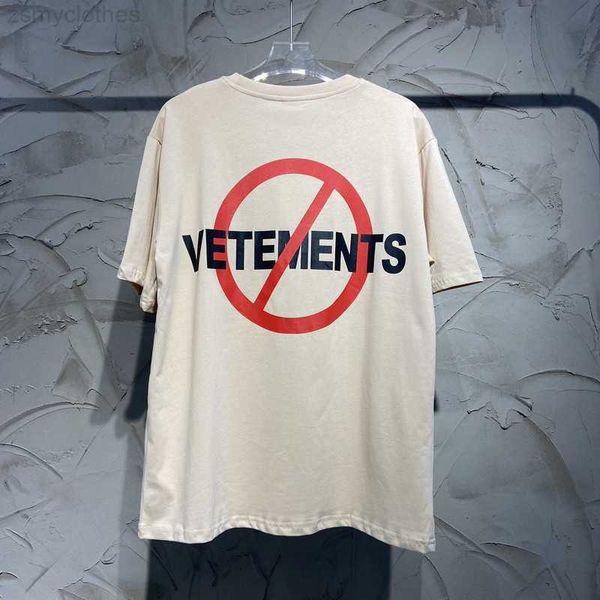 T-shirts pour hommes de haute qualité sans copie VETEMENTS hommes T-shirt 1 1 VETEMENTS T-shirts Tag VTM Tops coton femmes chemises hommes vêtements