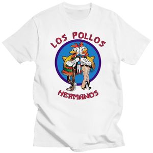 T-shirts voor heren van hoge kwaliteit T-shirt100%katoen breken Bad Los Pollos Chicken Brothers Gedrukt Casual grappige t-shirt mannelijke T-shirts 230217