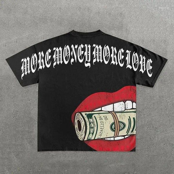 T-shirts masculins High Street Money Imprimé Graphique surdimension