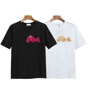 T-shirts pour hommes Hight Mens Femmes Teddy Bear imprimées T-shirts noirs blancs hommes hommes Palme Palme à manches courtes tees créateurs de coton Pa Cotton