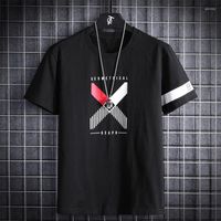 T-shirts pour hommes HIO HOP LOOSE T-shirts pour hommes Mode 2023 Été Manches courtes NOIR BLANC T-shirt T-shirts Plus Asiatique OVERSize L-6XL 7XL 8XL 9XL