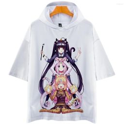 T-shirts pour hommes Hip Hop Cool Creative Mignon NEKOPARA Chemise à capuche 3D Imprimé Adulte Enfants T-shirt Garçons / Filles Casual T-shirts à manches courtes