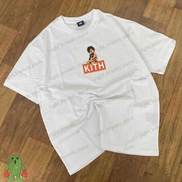 T-shirts pour hommes Hip hop Kith T-shirts de haute qualité 100% coton impression numérique bébé manches courtes hommes femmes T-Shirt T230707