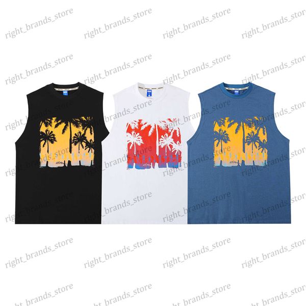 T-shirts pour hommes Gilet camisole imprimé hip-hop T-shirt sans manches de basket-ball polyvalent décontracté pour hommes T230311