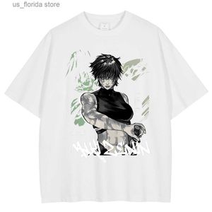 T-shirts hommes Hip Hop Strtwear Hommes T-shirt blanc Japonais Anime Graphique T-shirt Harajuku Été Court Slve Coton Casual Tops Ts Y240314
