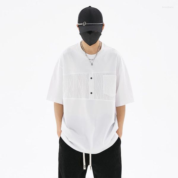 T-shirts pour hommes Hip Hop T-Shirt Loose Sports Streetwear Mode Surdimensionné 5XL 6XL Chemise Noir Blanc 2023 Été Manches Courtes Top Tees Tshirt