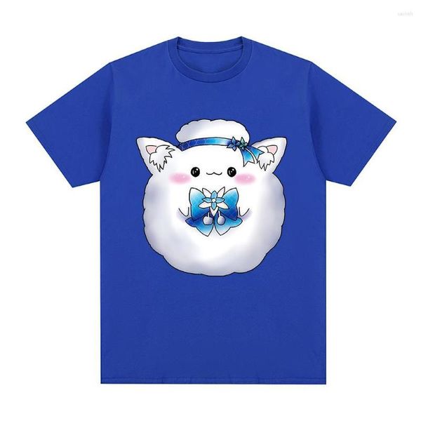 Camisetas de hombre Hololive inglés VTuber Yukihana Lamy Yukimin camisa hombres/mujeres estética Kawaii camiseta Unisex dibujos animados gráfico divertido algodón