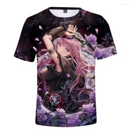 Heren T Shirts HOLOLIVE VTuber Mori Calliope 3D Gedrukt Lente Zomer Preppy Mannen/Vrouwen Straat Kleding T-shirt Streetwear Kawaii stijl