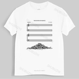 T-shirts voor heren Homme T-shirt Summer Heren T-shirt Silent Voice T-shirt Single Board Music Visual Punny Simon en Garfunkel Brand Top T-shirt 230407