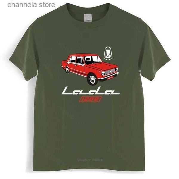 T-shirts hommes T-shirt d'été hommes t-shirt Lada 1200 Union soviétique voiture URSS Cccp Kopeyka Vaz-2101 marque top tees unisexe teeshirt T240227