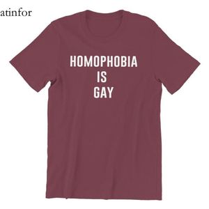 T-shirts pour hommes Homophobie est gay Jeux personnalisés Vêtements entiers T-shirt drôle et cool 42314273M
