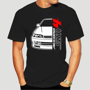 Camisetas para hombre Hon Accord Sm 4 camiseta Retro Logo 2023 moda de verano Slim algodón manga corta impreso Fitness Screen Shirts-2122A