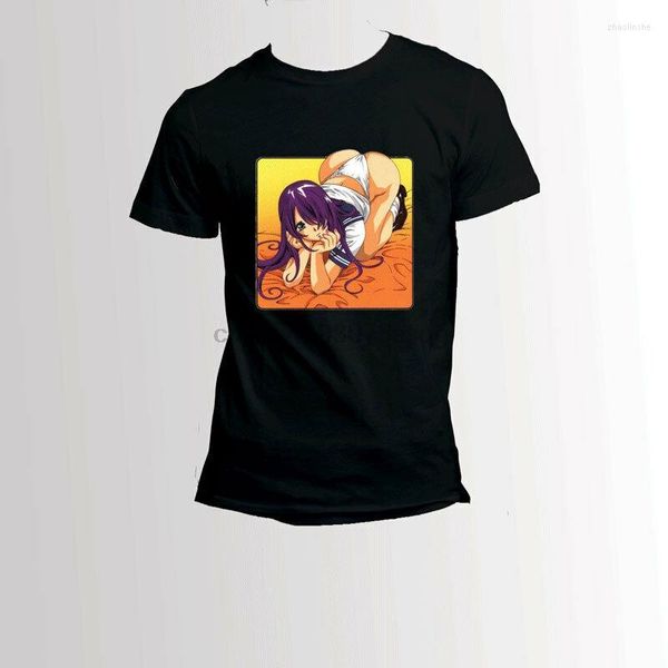 Camisetas de hombre Hook Ups Girl Cherry Sexy Anime Skateboard camiseta en blanco y negro