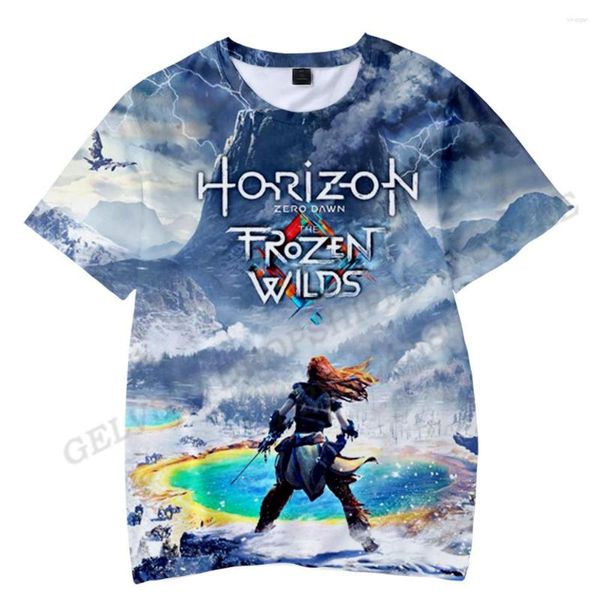 Camisetas para hombre, camiseta Horizon Zero Dawn, Camisetas de moda para hombres y mujeres, camisetas de Hip Hop para niños, Camisetas para niños, Camisetas de manga corta, camiseta de juego