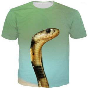 Hommes T-shirts Horreur Animal Serpent 3D Imprimé Hommes Femmes T-Shirt Été Adulte Enfants Mode Chemise Sport En Plein Air Enfants T-shirts Tops Vêtements