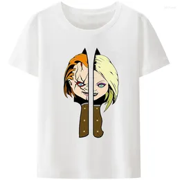 T-shirts pour hommes Film d'horreur Jeu pour enfants Chucky Chemise imprimée Hommes Femmes Mode d'été Casual Funny Street Harajuku Cartoon