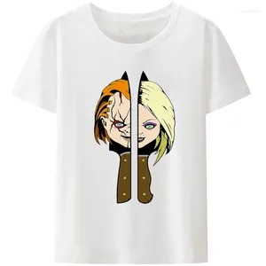 Heren T-shirts Horror Movie Kids Game Chucky Gedrukt Shirt Mannen Vrouwen Zomer Mode Casual Grappige Straat Harajuku Cartoon