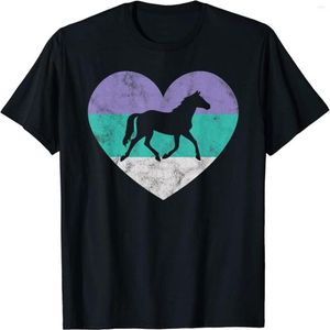 T-shirts pour hommes Chemise cadeau de cheval pour femmes filles rétro vintage Cute2927