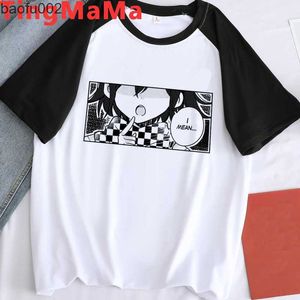 Camisetas para hombres Hot Danganronpa T Shirt Hombres Kawaii Nagito Komaeda Summer Tops Anime Harajuku T-shirt Cartoon Ouma Kokichi Graphic Tees Hombre W0322