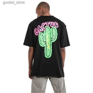 T-shirts hommes Vente chaude Cactus Jack T-shirt Haute Qualité Coton Hommes Femmes Look Maman Je peux voler Tee AstroWorld Hip Hop T-shirts à manches courtes Tops Q240316