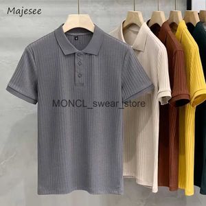 Camisetas para hombres Camisetas de oficina informal para hombres Hot Mens de moda y simple ropa de verano de verano Top Toes Ulzzang Camiseta corta cómoda H240408