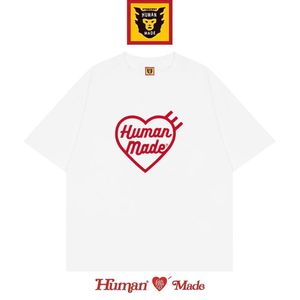 T-shirts voor heren HUMAN MADE Japans trendy merk fun korte mouwen heren en dames puur katoen design gevoel niche ronde hals losse halve mouw