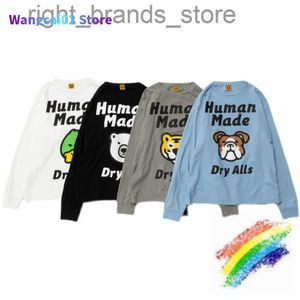 T-shirts pour hommes Human Made T Shirt Hommes Femmes Meilleure qualité Cartoon Animal Print Human Made Top Tee T-shirt surdimensionné W220805 020723H