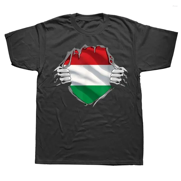 T-shirts masculins Hongrie Hongrois Fille femme Flag d'été graphique Coton Streetwear Cadeaux d'anniversaire à manches courtes T-shirt Vêtements pour hommes