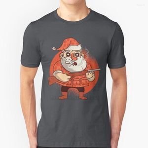 T-shirts pour hommes chasse père noël hommes T-Shirt doux hauts confortables T-shirt T-Shirt vêtements drôle noël acclamation festif Yule noël