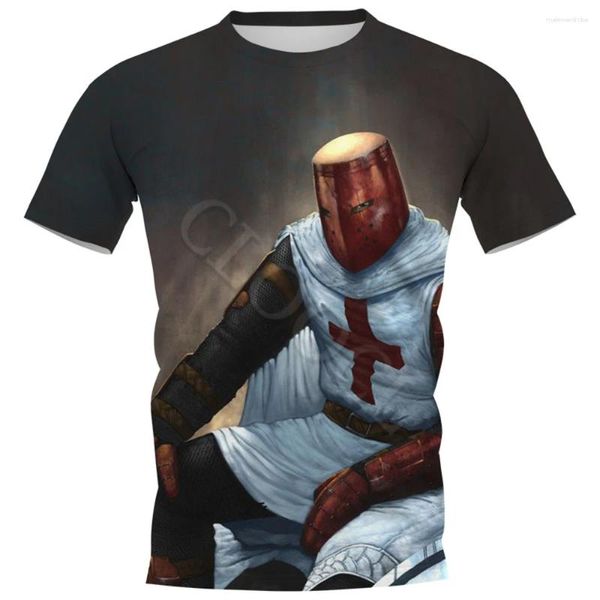 Camisetas para hombre HX Knights Templar, camisetas de 12 estilos, ropa para hombre, ropa de calle informal de manga corta para mujer, productos personalizados