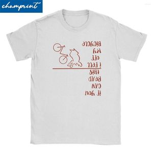 T-shirts pour hommes Je suis tombé de ma chemise de vélo pour hommes Femmes T-shirt vintage en coton Badum La Linea T-shirts de dessin animé Lineman Vêtements de grande taille