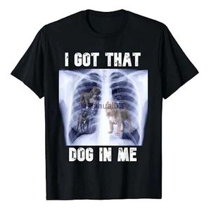 T-shirts pour hommes J'ai ce chien en moi Xray Meme T-shirt Funny Dog Lover Graphic Tee Tops Famille Vêtements assortis Amis Cadeau Tenue à manches courtes