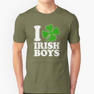T-shirts voor mannen Ik houd van Ierse Jongens! (Vintage Distressed Design) Hip Hop T-shirt Katoen T-shirts Mannen Tee Tops Belfast
