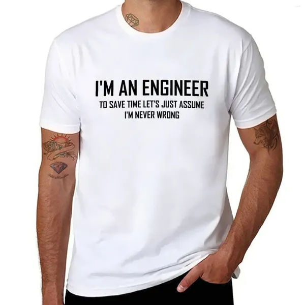 T-shirts pour hommes Je suis une ingénierie - Funny Engineering Joke T-shirt Tops T-shirts courts