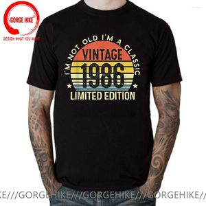 T-shirts pour hommes I'm Not Old A Classic Vintage 1986 Limited Edition Shirt Men Made In Aged To Perfection T-shirt Man Birthday Clothing