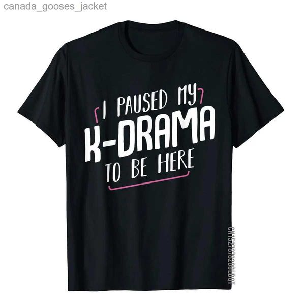 Camisetas para hombres Pause mi K-Drama para estar aquí Película coreana K-Pop Teion Camiseta Cumpleaños Top Camisetas para hombres Tops de algodón Camisetas góticas L231208