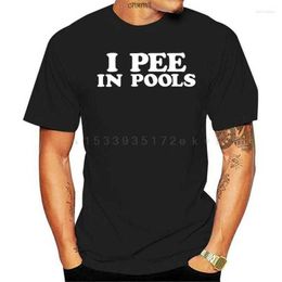 Magliette da uomo i Pee in Pools Camicia da uomo divertente Rude Humor Tee Summer Swim Water Fun Fashion Brand Hip Hop Stampa Uomo H5u325u32