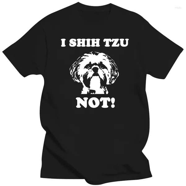 T-shirts masculins I shih tzu pas chemise |Drôle d'amant de chiens uniques tshirts tshirts remise coton tops conception