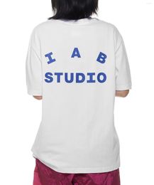 Heren T Shirts IAB Studio T-shirt Koreaanse Versie Van De High Street Losse Alle Match Unisex Paar Ronde Hals korte Mouwen Tees Tops