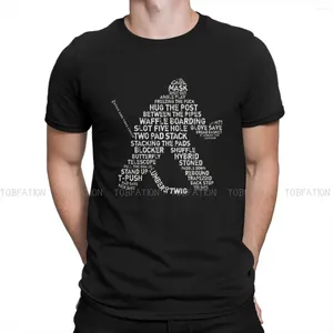 T-shirts pour hommes T-shirt de hockey sur glace pour hommes Gardien de but Word Art Humor Sweat-shirts d'été Chemise Nouveauté Tendance Lâche