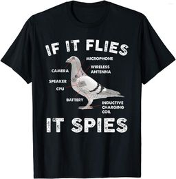 Heren t -shirts als het spioneert spionnen duif anatomie vogel puur katoenen shirt mannen casual short mouw tees tops drop
