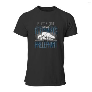 T-shirts pour hommes s'il ne s'agit pas d'éléphants jeux irréléphants noir Vintage vêtements en gros Cosplay t-shirts 6331