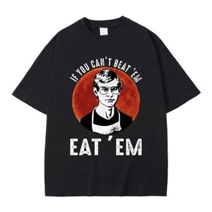 T-shirts masculins Si vous pouvez les battre Eat Em Effrey Dahmer Inspired Funny Joof Spoof Humour T-shirt Men Women Tshirt Mens Classic Vintage T-shirt T240425