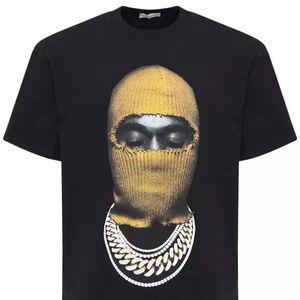 Heren t-shirts ihnomuhnit vreemde verhaal gesloten ogen gemaskeerde korte mouwen t-shirt modeontwerpster paar zomer topmen's