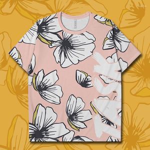 T-shirts pour hommes Illustration Fleur Feuille Plante Peinture Nature Textes Modèle Minimaliste Chemise Pour Hommes Tops Survêtement Vêtements De Sport Été