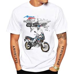 T-shirts masculins IM GS Adventure Hon Africa Twin CRF 1000L T-shirt de moto