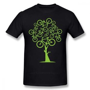 T-shirts pour hommes Image T-shirt à vélo vert adapté aux hommes Slim Swag Plus taille Camiseta Gift Cotton tissu Q240514