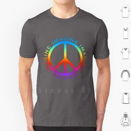Heren T-shirts Imagine Peace Shirt Heren Katoen S - 6xl Teken Oorlog Anti Politiek